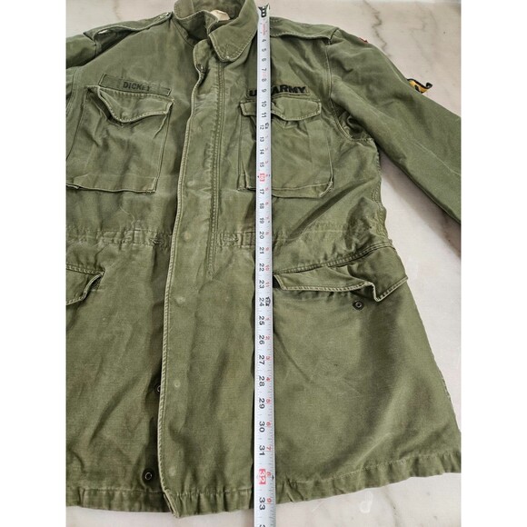 Vintage 1957 Field Jacket Long Medium Authentic Field US Army Jacket - Picture 6 of 16
